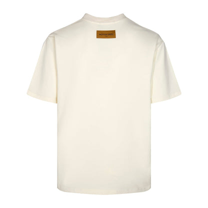 Camiseta Louis Vuitton Cream LV Lovers - HYPER LIST