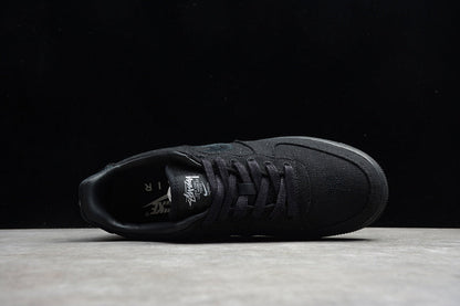 Stussy x Nike Air Force 1 Triple Black - HYPER LIST