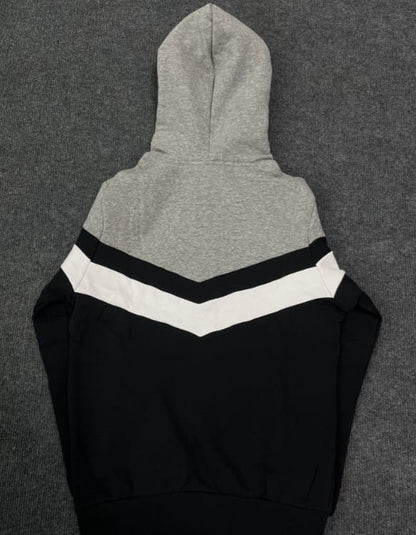 Conjunto Trapstar V Stripe Hoodie Tracksuit Black - HYPER LIST
