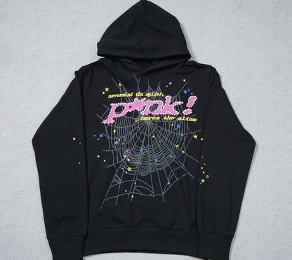 Moletom Sp5der P*NK Black - HYPER LIST