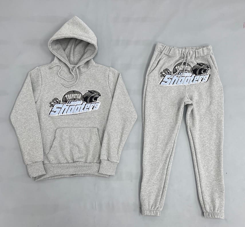 Conjunto Trapstar Shooters Grey Sky Blue - HYPER LIST