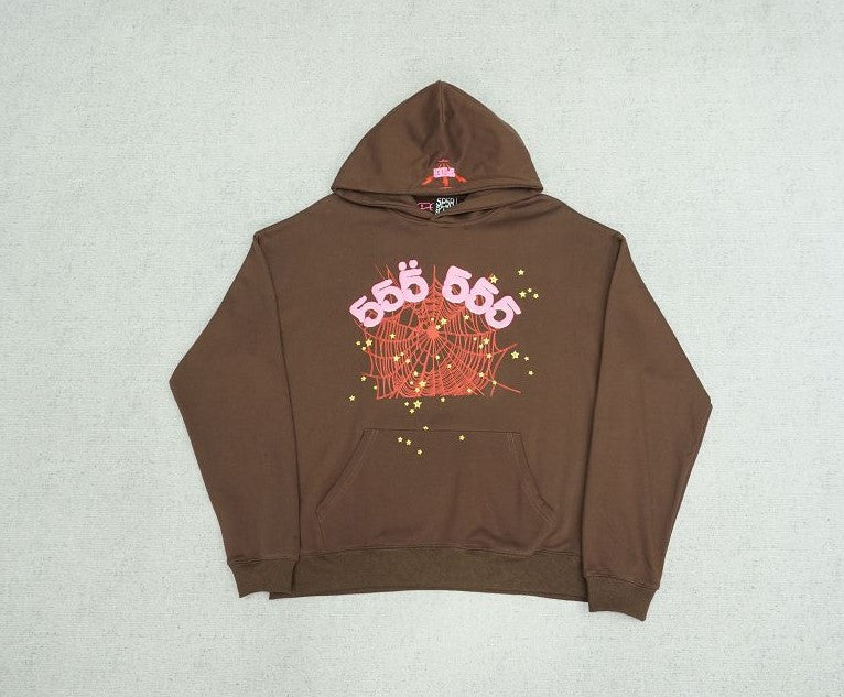 Moletom Sp5der Angel Number Brown - HYPER LIST