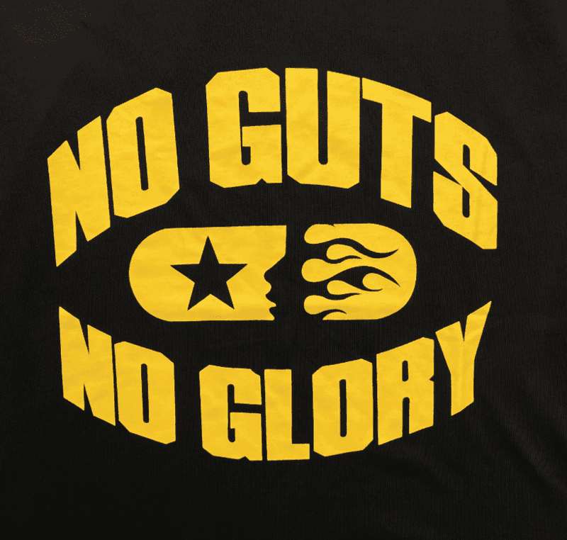 T-shirt noir Hellstar « No Guts No Glory »