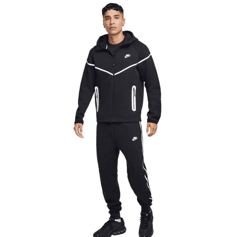 Conjunto Nike Tech Fleece Preto (Reflective) - HYPER LIST
