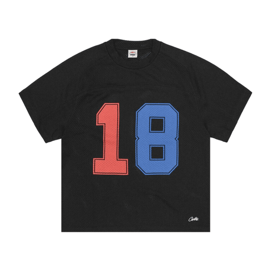 Camiseta Corteiz HMP Mesh Panel Jersey Black - HYPER LIST