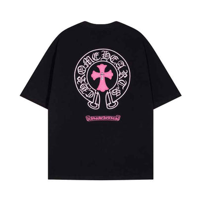 Camiseta Chrome Hearts Pink Cross - HYPER LIST