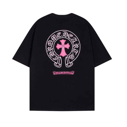 Camiseta Chrome Hearts Pink Cross - HYPER LIST