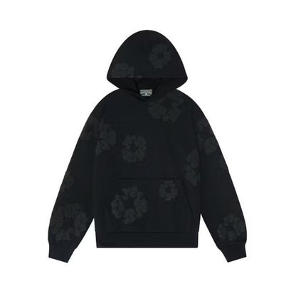 Moletom Denim Tears Cotton Wreath Black Monochrome - HYPER LIST
