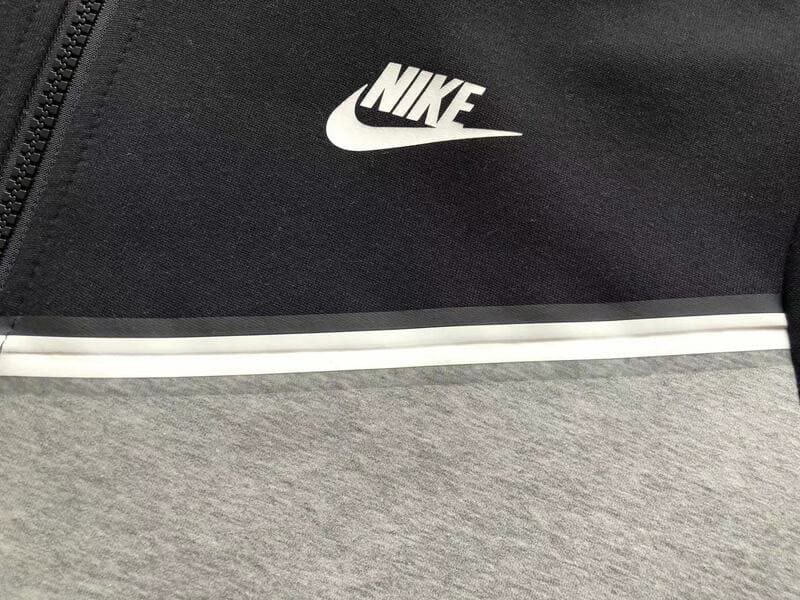 Jaqueta Nike Tech Fleece Preta e Cinza - HYPER LIST