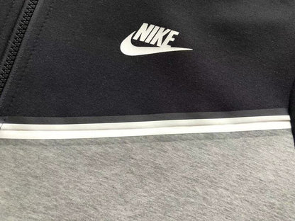 Jaqueta Nike Tech Fleece Preta e Cinza - HYPER LIST