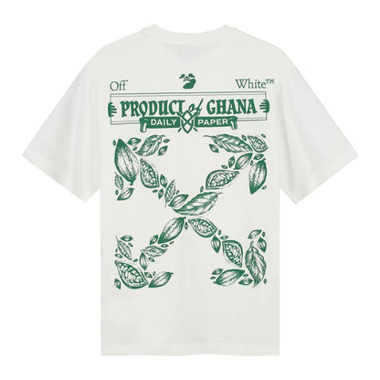 Camiseta Off-White x Daily Paper x Surf Ghana White - HYPER LIST