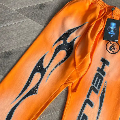 Hellstar Fire Orange Pants
