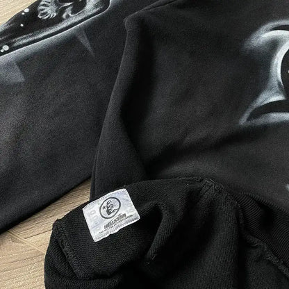 Hellstar Airbrushed Skull Hoodie