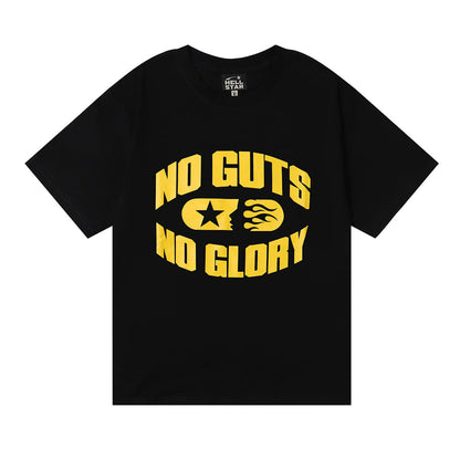 T-shirt noir Hellstar « No Guts No Glory »