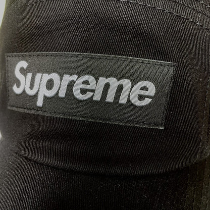 Boné Supreme Washed Chino Twill Camp Black - HYPER LIST