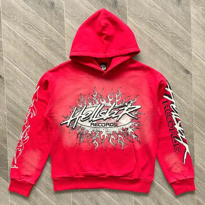 Hellstar Records Hoodie Red