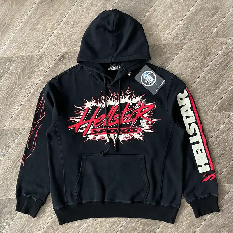 Hellstar Sports Future Flame Black Sweatshirt