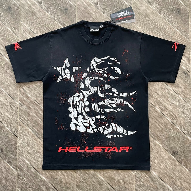 Hellstar Thorn Black Red T-Shirt