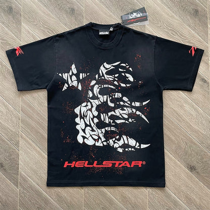 Hellstar Thorn Black Red T-Shirt