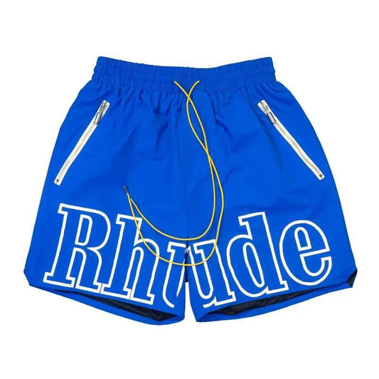 Rhude RH Logo Shorts Blue - HYPER LIST