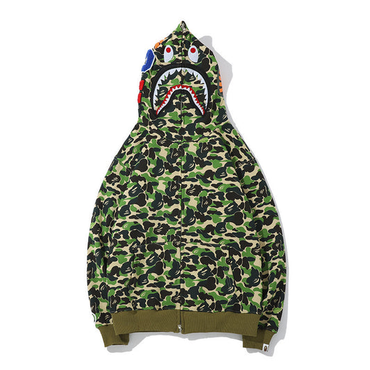 Hoodie BAPE Shark Green