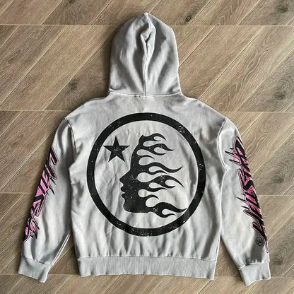 Hellstar Future Flame Grey/Pink Sweatshirt