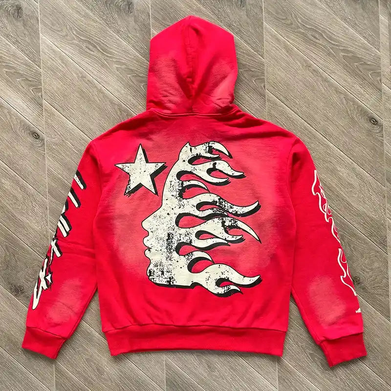 Hellstar Records Hoodie Red
