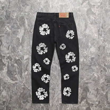 Calça Denim Tears x Levi's Cotton Wreath Jean Black - HYPER LIST