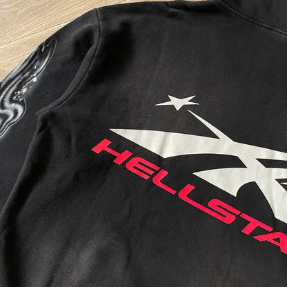 Hellstar Airbrushed Skull Hoodie