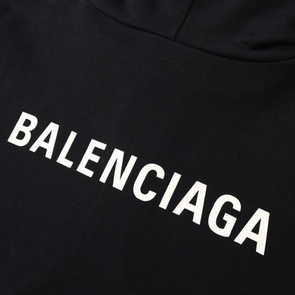 Balenciaga Classic Logo Hoodie Black BL008