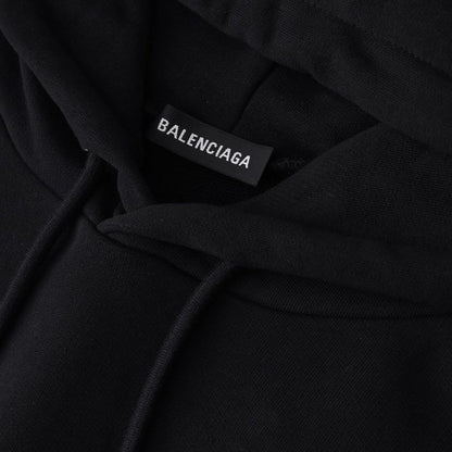 Balenciaga Classic Logo Hoodie Black BL008