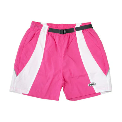 Shorts Corteiz Rosa Branco - HYPER LIST