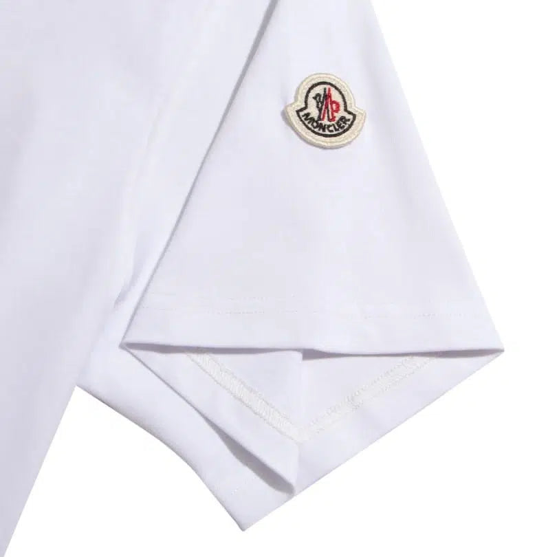 T-shirt Moncler White Logo Crewneck MCL028