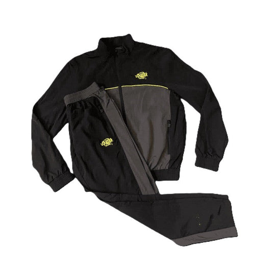 Conjunto Synaworld 'Syna Logo' Shell Preto/Cinza/Amarelo - HYPER LIST