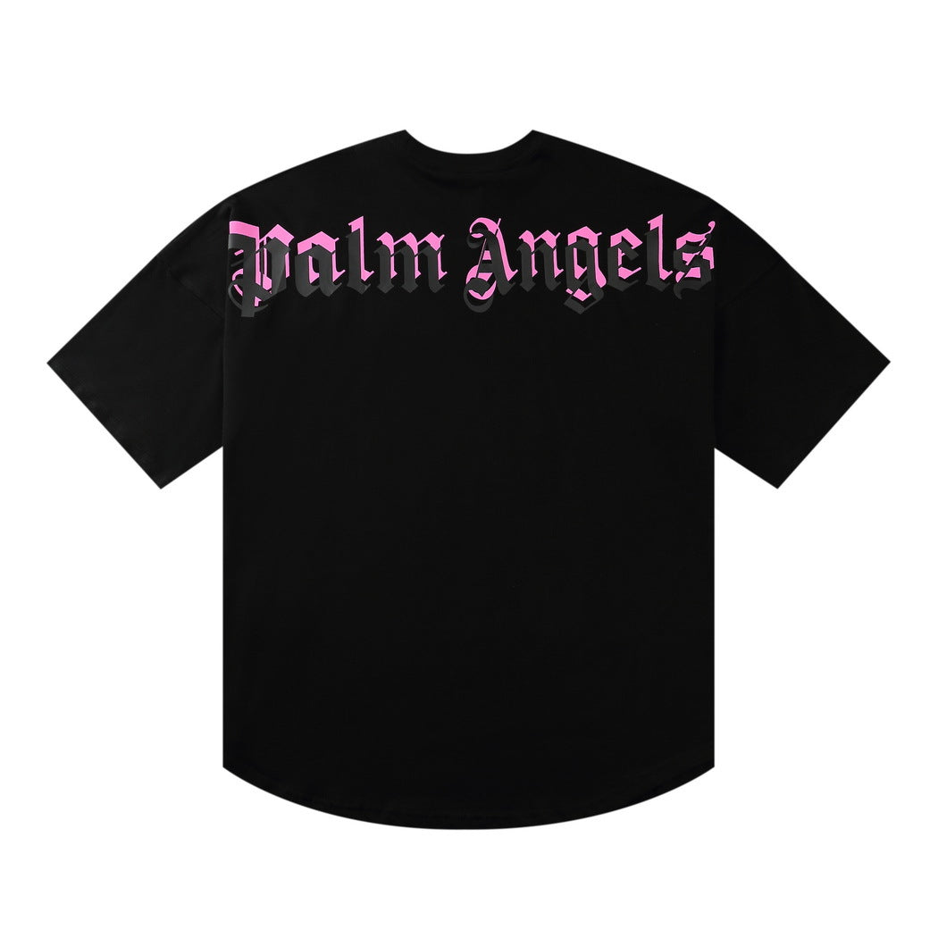 Camiseta Palm Angels Double Logo Oversized - HYPER LIST