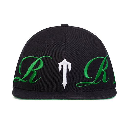 Trapstar Script Fitted Cap Black/Green - HYPER LIST