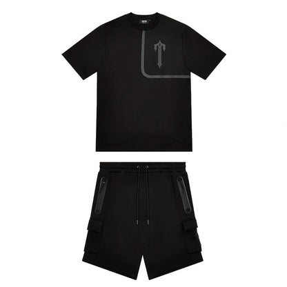 Conjunto Trapstar Irongate T Tech Zip Black - HYPER LIST