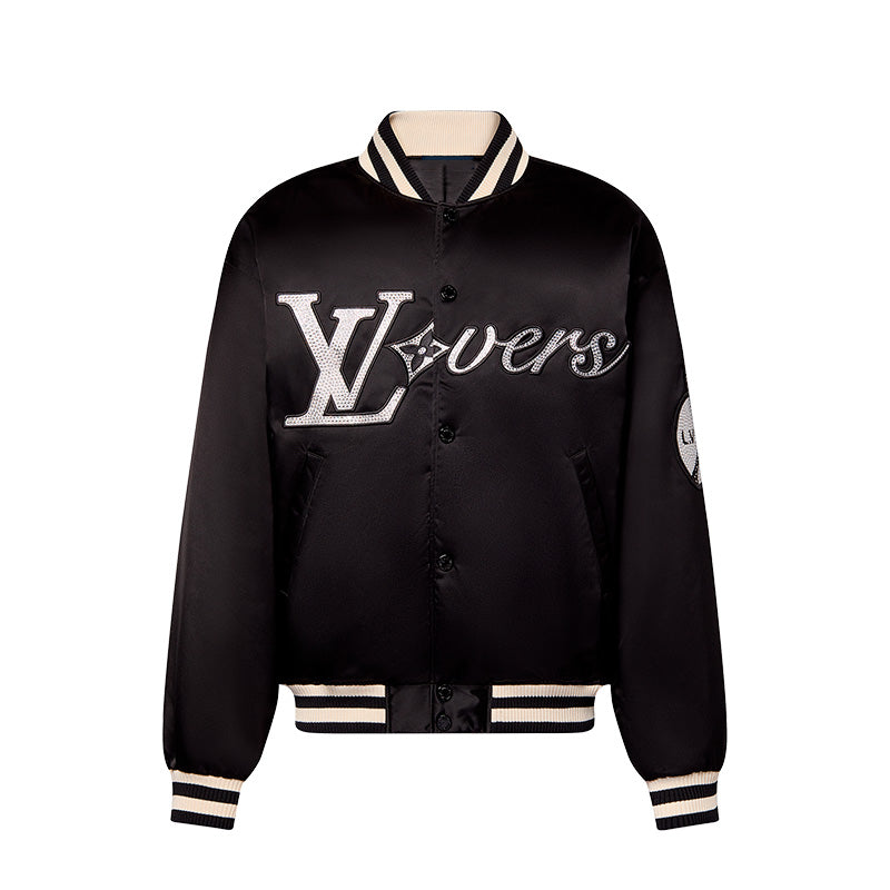 Jaqueta Louis Vuitton 'LV Lovers' Nylon Crystal Baseball - HYPER LIST