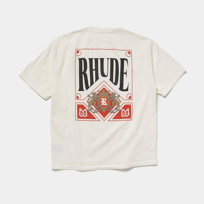 Camiseta Rhude Card 'Vintage White' - HYPER LIST