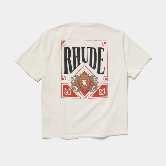 Camiseta Rhude Card 'Vintage White' - HYPER LIST