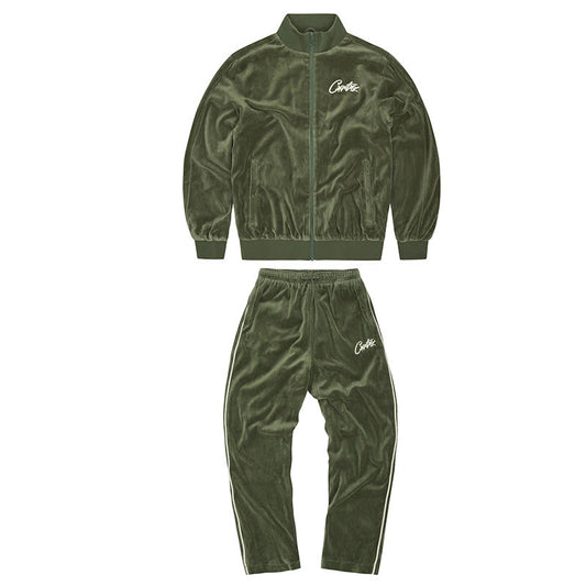 Conjunto Corteiz Veludo Verde - HYPER LIST