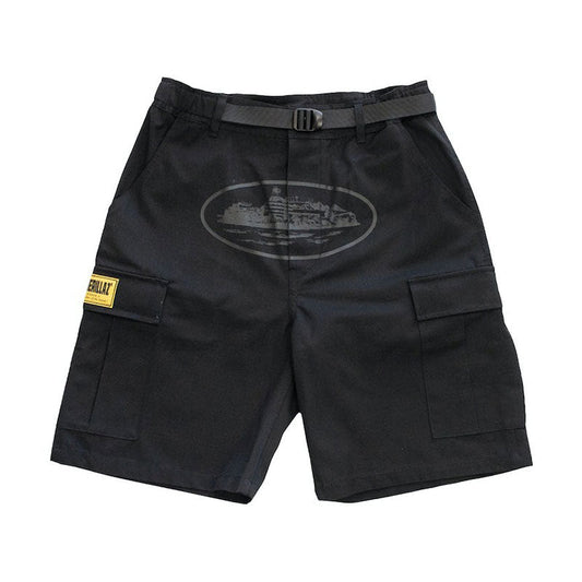 Bermuda Cargo Corteiz Logo Preto - HYPER LIST