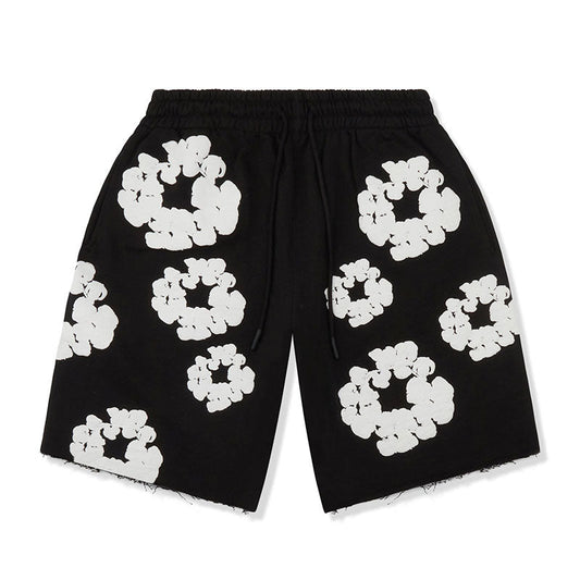 Short en jean déchiré The Cotton Wreath Noir