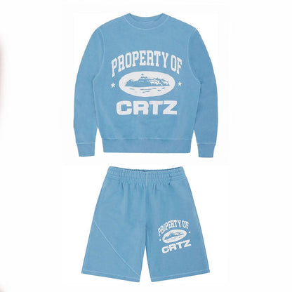 Conjunto Corteiz Shorts Azul - HYPER LIST