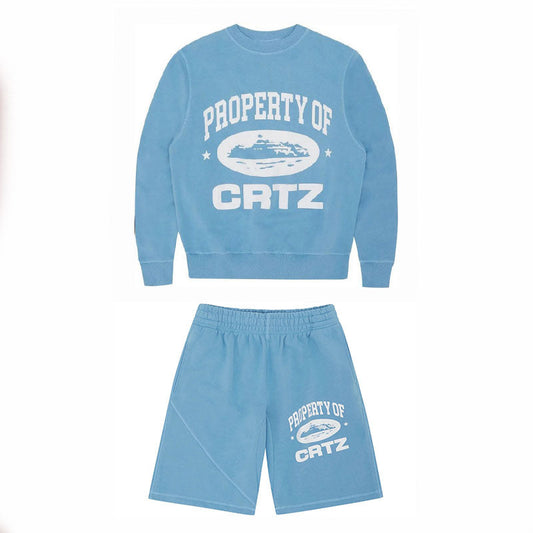 Conjunto Corteiz Shorts Azul - HYPER LIST