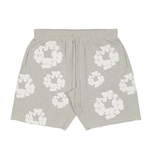 Short en jean déchiré The Cotton Wreath Gris