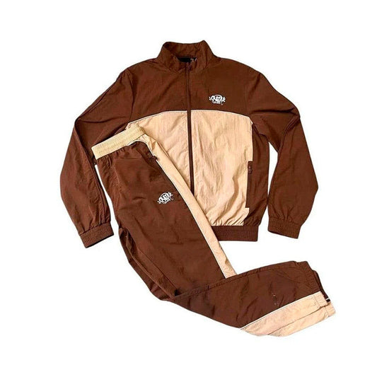 Conjunto Synaworld 'Syna Logo' Shell Marrom/Bege - HYPER LIST