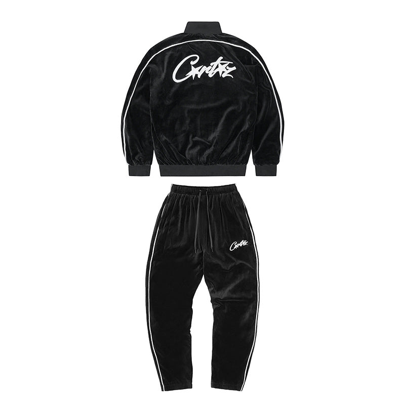 Conjunto Corteiz Veludo Preto - HYPER LIST