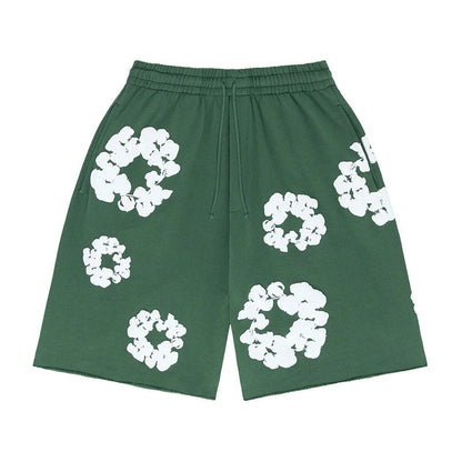 Short en jean déchiré The Cotton Wreath Green