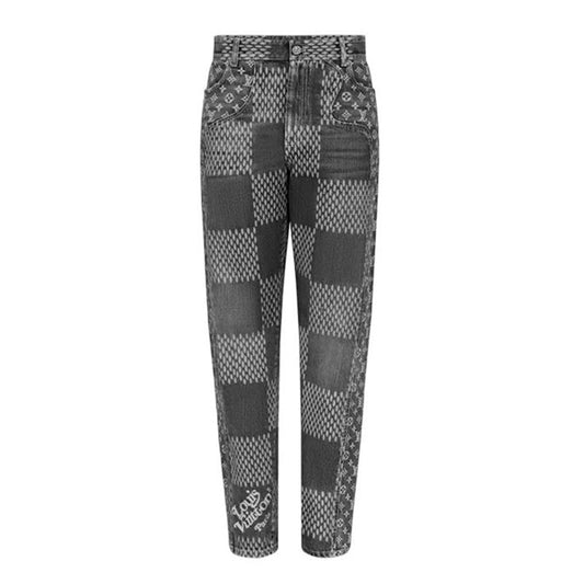 Calça Louis Vuitton x Nigo Giant Damier Waves MNGM - HYPER LIST